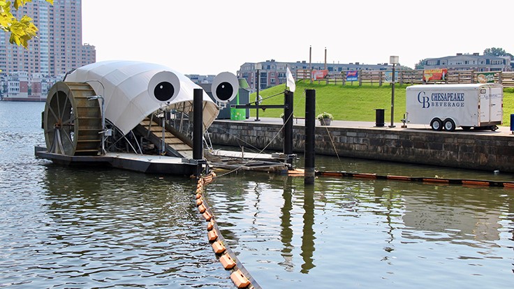 Baltimore trash wheel cleans harbor, engages community