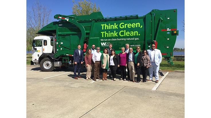 Waste Management debuts new CNG fleet in Lake Charles, Louisiana