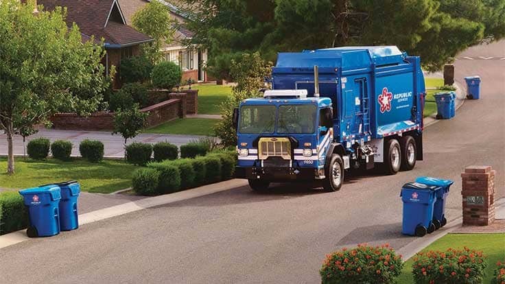 Republic Services recycling truck