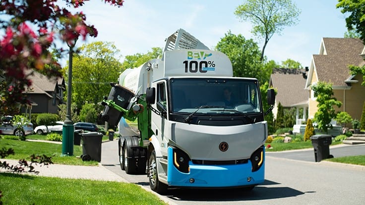 Ecomaine invests in electric hauling trucks to close the loop on its operations 