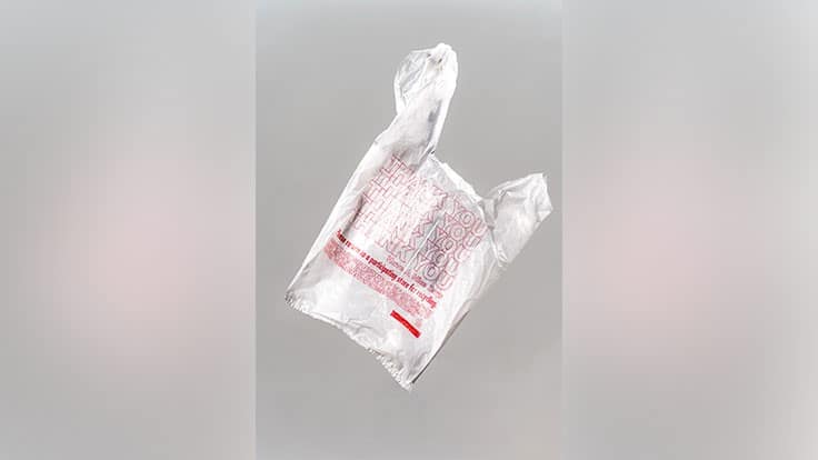 Plastic takeout bag