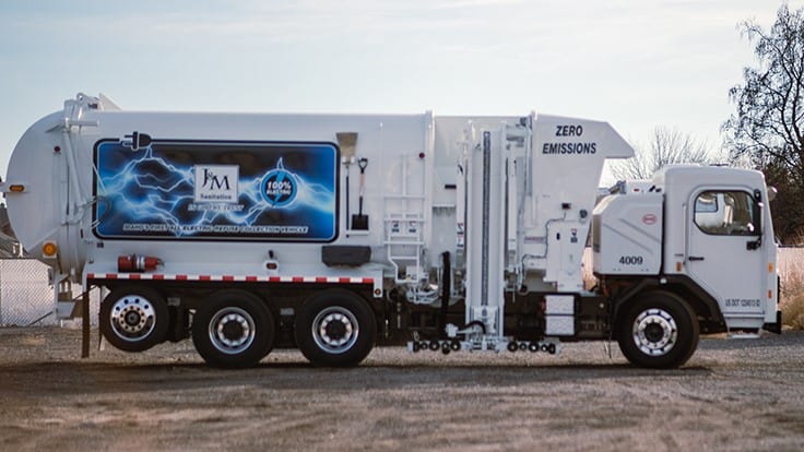 J&M Sanitation invests in electric refuse trucks