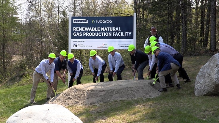 Casella and Rudarpa break ground on RNG processing facility