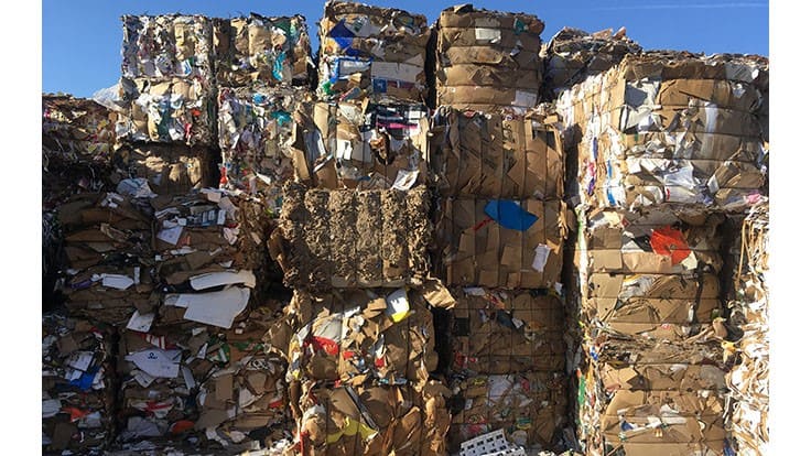 cardboard paper recycling