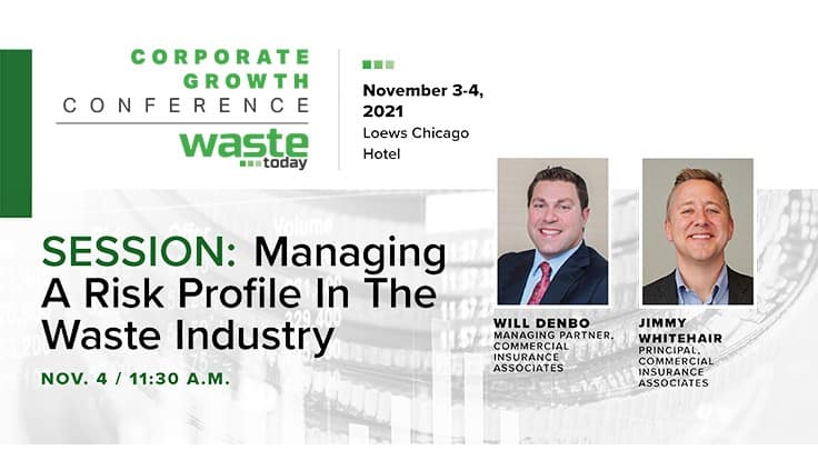 2021 Corporate Growth Conference to cover managing a risk profile in the waste industry