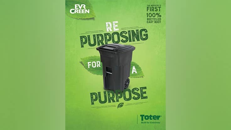 Toter's EVR-Green carts come in black.