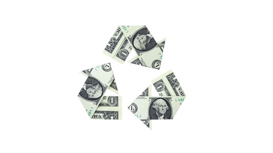 Chasing recycling arrows as dollar bills