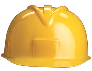 photo of a yellow hard hat