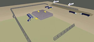 Rendering of a landfill