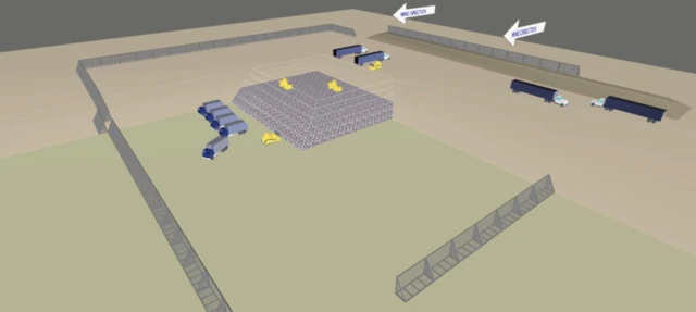 Rendering of a landfill