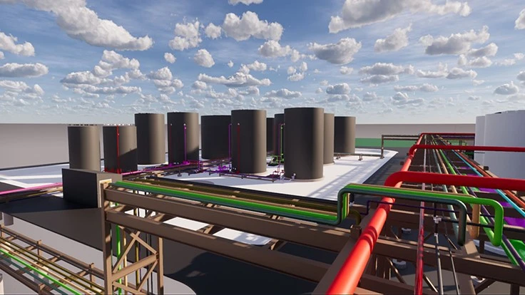 Rendering of the Ashley, Indiana facility.