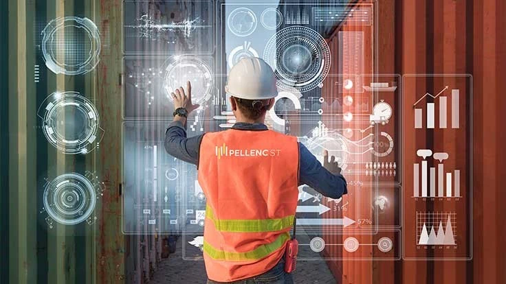 Pellenc's Smart & Share provides access to critical operational data (such as machine status, stream composition and throughput) to ensure operational continuity and improve the sorting quality.