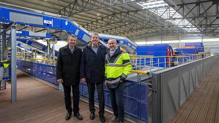 From left: Pascal Schroll, co-owner of Schroll Group; Vincent Schroll, co-owner of Schroll Group; and Clément Stehlin, sales manager at Stadler