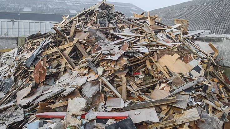 wood from stage sets