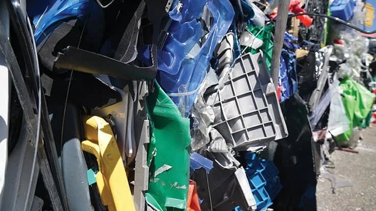 mixed rigid plastics bale