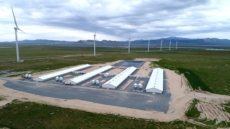 A Smithfield facility where pork waste byproducts are converted into useful fuel via anaerobic digestion