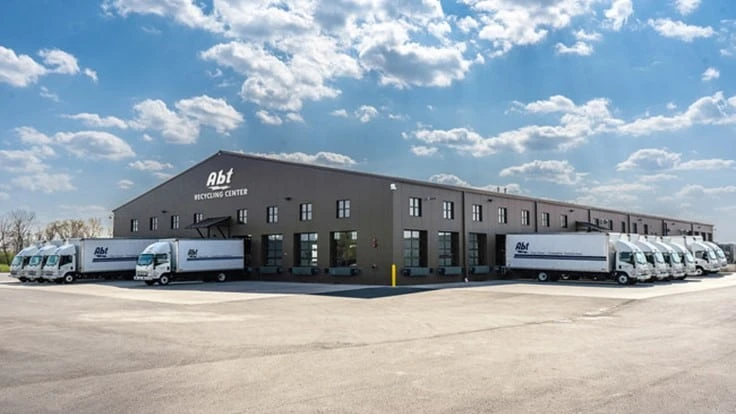 The new recycling center is nearly three times larger than the retailer's first facility, which was constructed in 2008.  