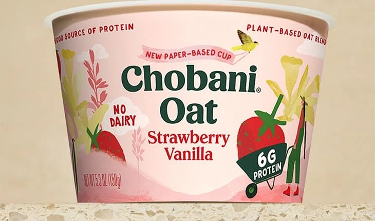 Chobani paper cup