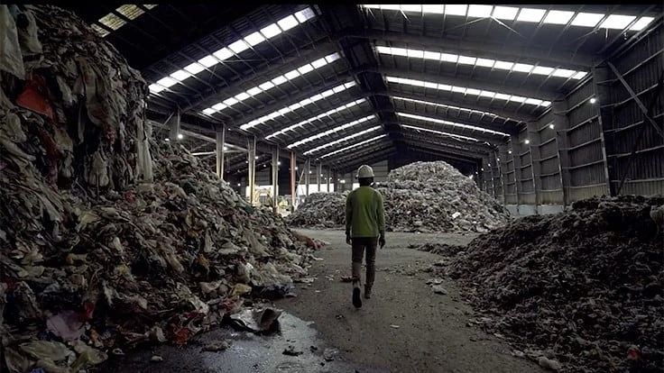 plastic recycling warehouse