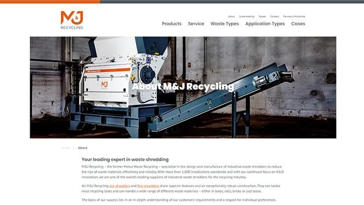 mj recycling website