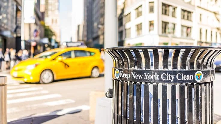 NYC waste bin