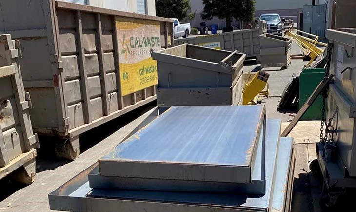 Containers being repaired