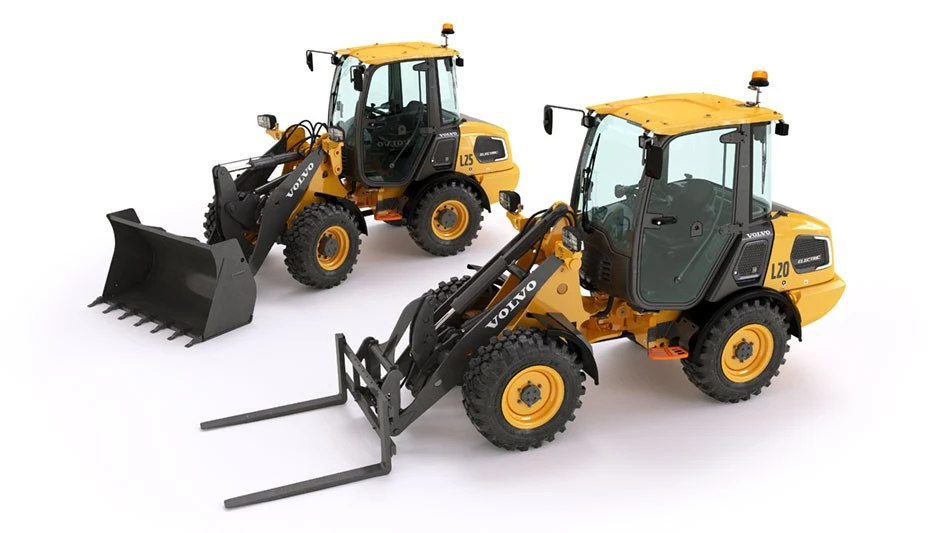 Volvo L20 and L25 electric wheel loaders