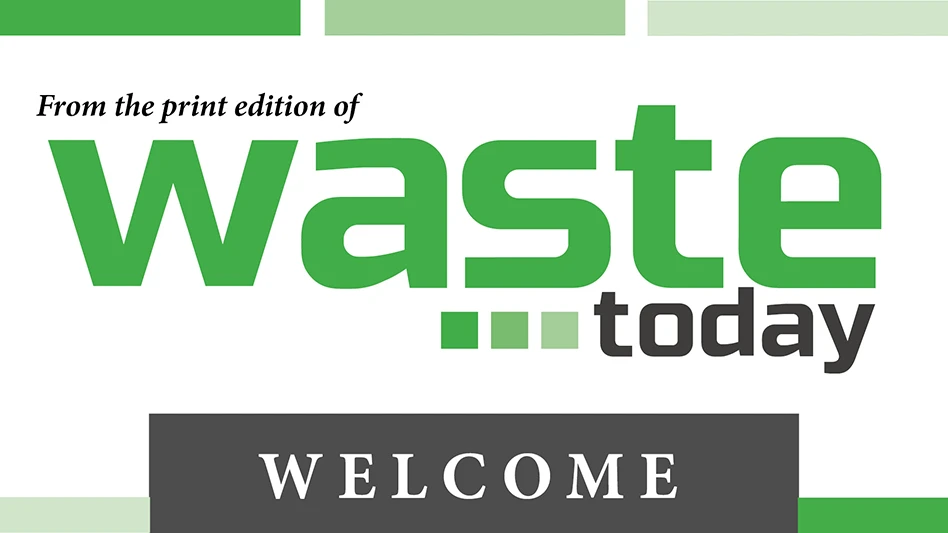 waste today logo and word welcome
