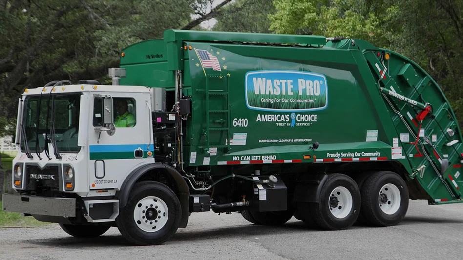 waste pro truck