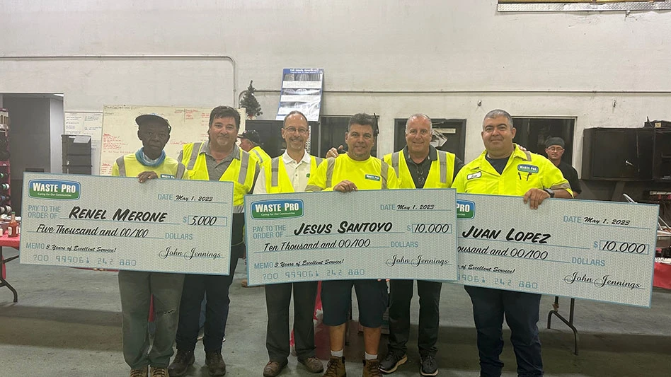 waste pro safety award winners