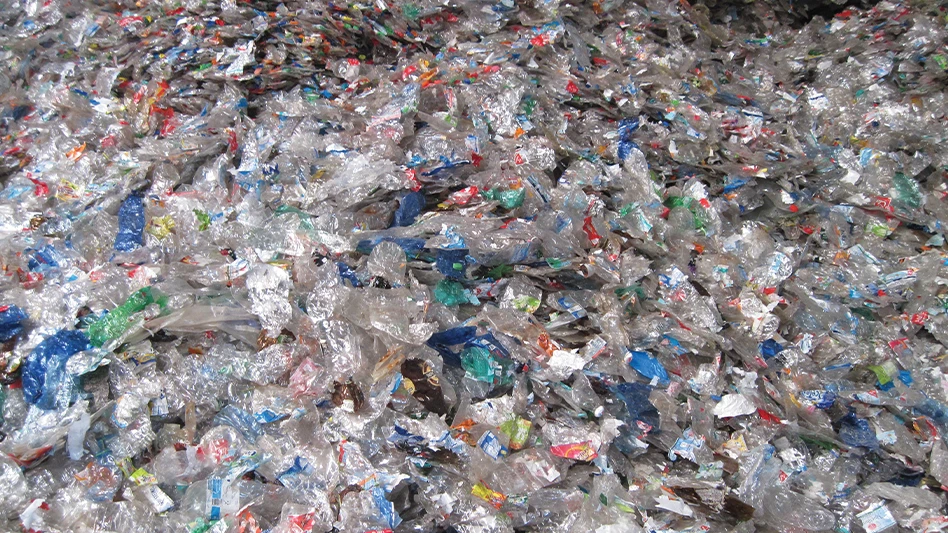 a sea of PET bottles