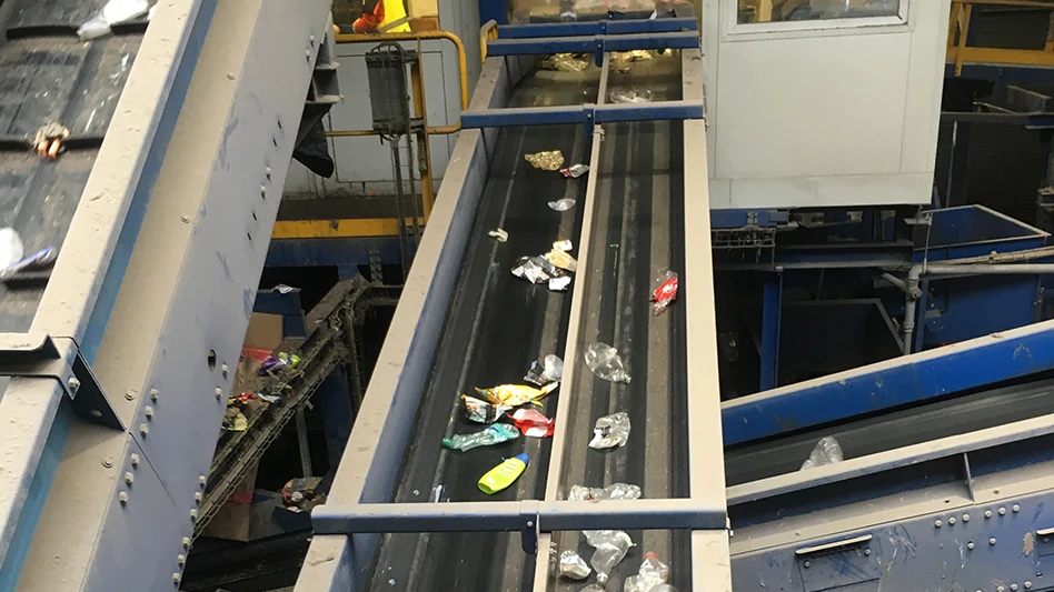 recycling conveyor belt