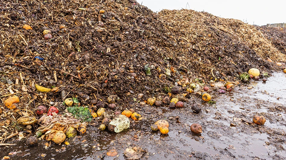 food waste pile