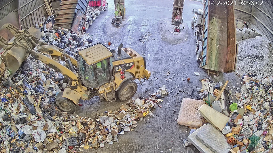 The 3rd Eye camera view of a facility tip floor.