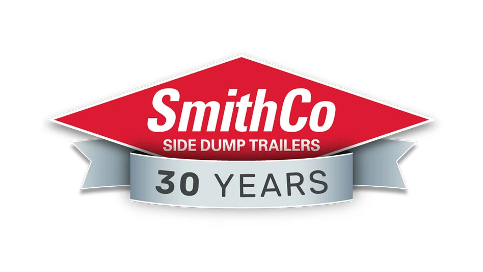 text: smithco side dump trailers 30 years