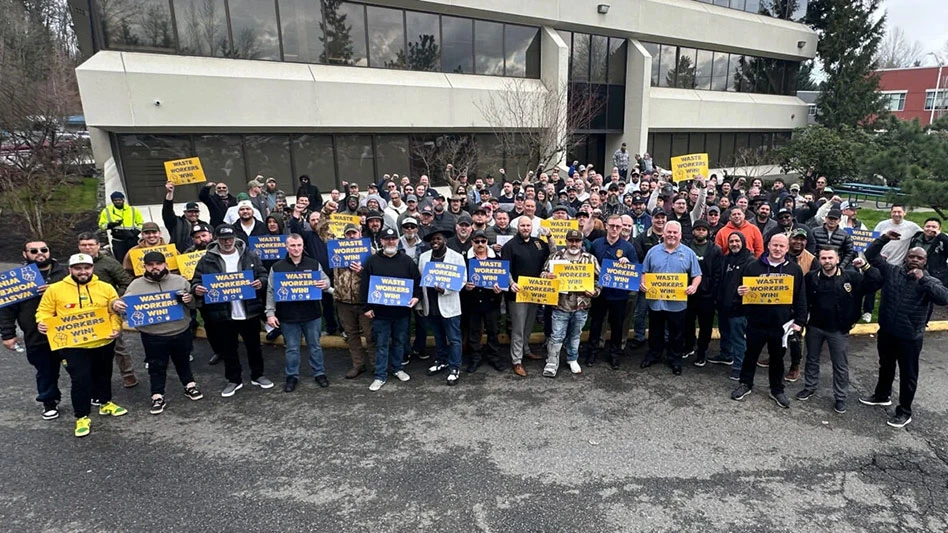 Photo of Washington State Teamsters union workers