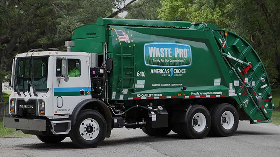 waste pro truck