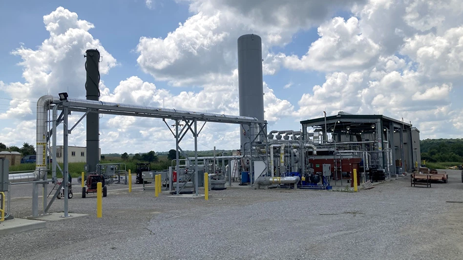 landscape view of renewable natural gas RNG facility