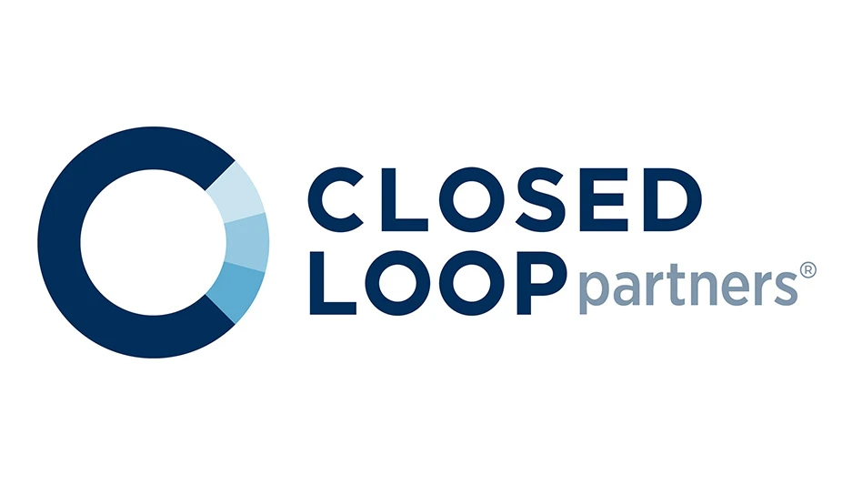 Blue and white Closed Loop Partners logo.