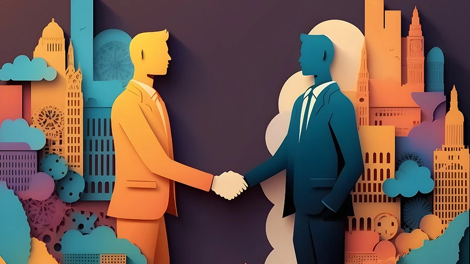 graphic of two people shaking hands