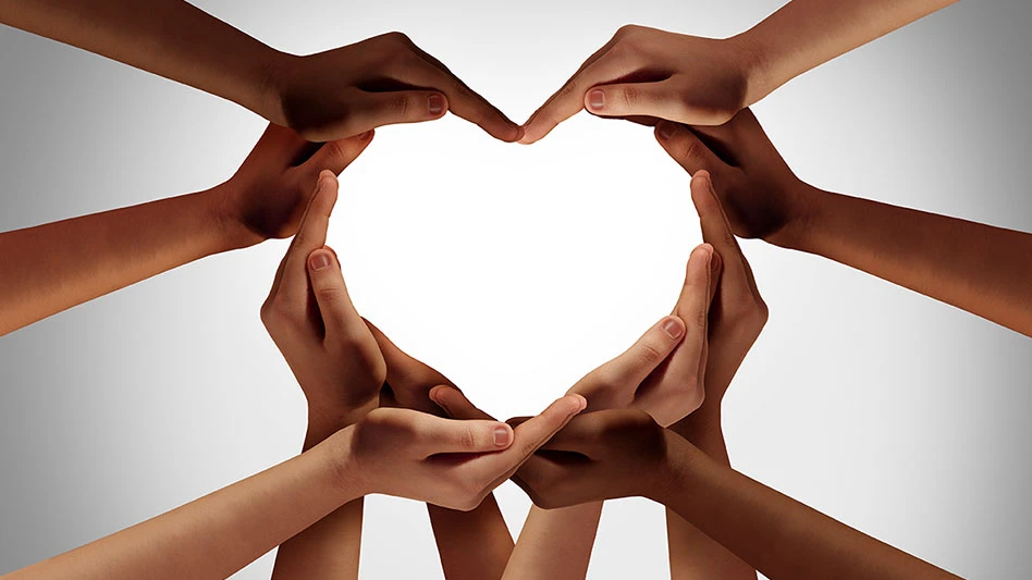 hands forming a heart