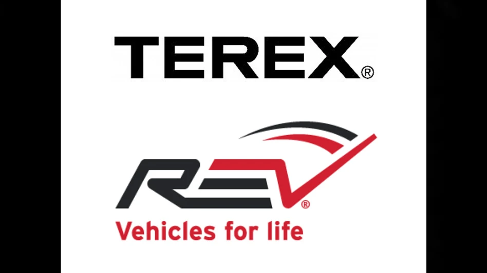 terex corp. logo and rev group inc. logo