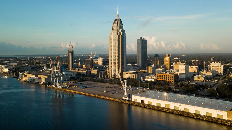 Mobile Alabama skyline