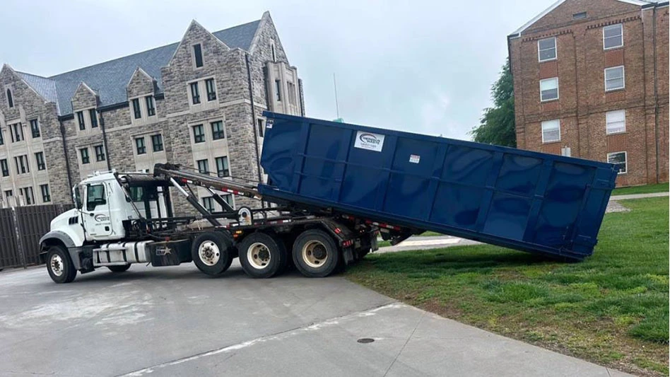 meridian waste rolloff truck