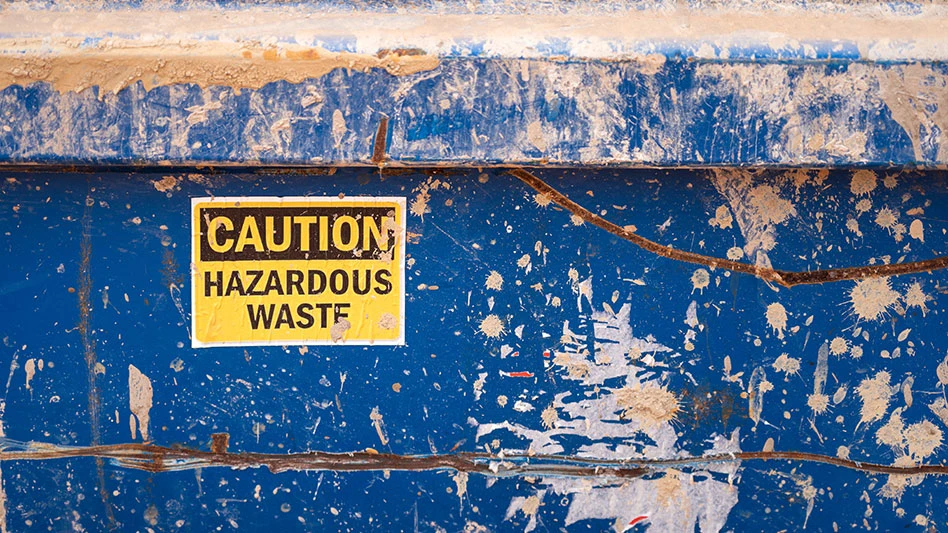 hazardous waste container