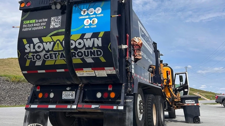 casella waste recycling truck