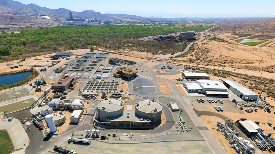 aerial view of renewable natural gas biomethane facility