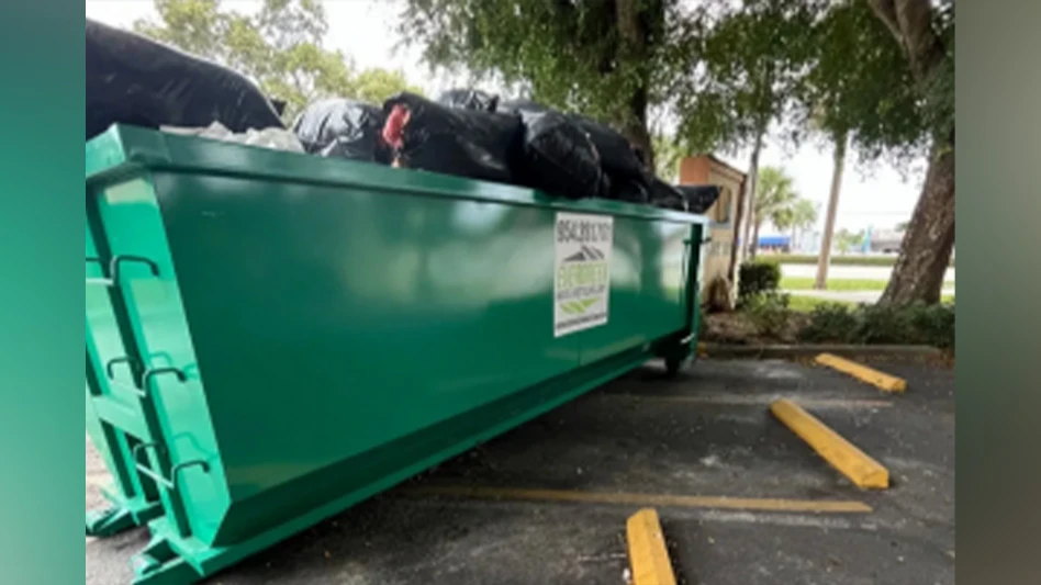 Evergreen Waste & Recycling Corp. dumpster.